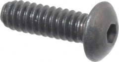 Unbrako - #4-40 UNC Hex Socket Drive, Button Screw - Alloy Steel, Black Oxide Finish, 3/8" Length Under Head - Benchmark Tooling
