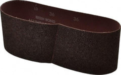 Norton - 4" Wide x 24" OAL, 36 Grit, Aluminum Oxide Abrasive Belt - Aluminum Oxide, Very Coarse, Coated, X Weighted Cloth Backing, Series R228 - Benchmark Tooling