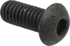 Unbrako - 5/16-18 UNC Hex Socket Drive, Button Screw - Alloy Steel, Black Oxide Finish, 3/4" Length Under Head - Benchmark Tooling