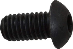 Unbrako - 3/8-16 UNC Hex Socket Drive, Button Screw - Alloy Steel, Black Oxide Finish, 3/4" Length Under Head - Benchmark Tooling
