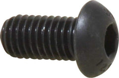 Unbrako - M8x1.25 Metric Coarse Hex Socket Drive, Button Screw - Alloy Steel, Black Oxide Finish, 16mm Length Under Head - Benchmark Tooling