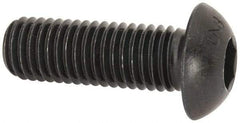 Unbrako - M12x1.75 Metric Coarse Hex Socket Drive, Button Screw - Alloy Steel, Black Oxide Finish, 35mm Length Under Head - Benchmark Tooling