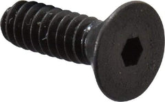 Unbrako - #4-40 UNC Hex Socket Drive, 82° Flat Screw - Alloy Steel, Black Oxide Finish, 3/8" OAL - Benchmark Tooling