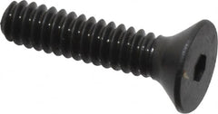 Unbrako - #4-40 UNC Hex Socket Drive, 82° Flat Screw - Alloy Steel, Black Oxide Finish, 1/2" OAL - Benchmark Tooling