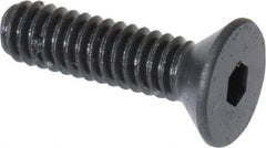 Unbrako - #5-40 UNC Hex Socket Drive, 82° Flat Screw - Alloy Steel, Black Oxide Finish, 1/2" OAL - Benchmark Tooling