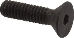 Unbrako - #8-32 UNC Hex Socket Drive, 82° Flat Screw - Alloy Steel, Black Oxide Finish, 5/8" OAL - Benchmark Tooling