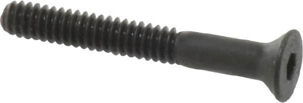 Unbrako - #10-24 UNC Hex Socket Drive, 82° Flat Screw - Alloy Steel, Black Oxide Finish, 1-1/2" OAL - Benchmark Tooling