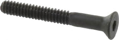 Unbrako - #10-24 UNC Hex Socket Drive, 82° Flat Screw - Alloy Steel, Black Oxide Finish, 1-1/2" OAL - Benchmark Tooling
