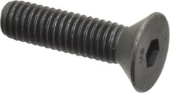 Unbrako - #10-32 UNF Hex Socket Drive, 82° Flat Screw - Alloy Steel, Black Oxide Finish, 3/4" OAL - Benchmark Tooling