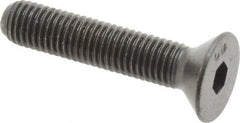 Unbrako - 1/4-28 UNF Hex Socket Drive, 82° Flat Screw - Alloy Steel, Black Oxide Finish, 1-1/4" OAL - Benchmark Tooling