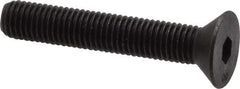 Unbrako - 1/4-28 UNF Hex Socket Drive, 82° Flat Screw - Alloy Steel, Black Oxide Finish, 1-1/2" OAL - Benchmark Tooling