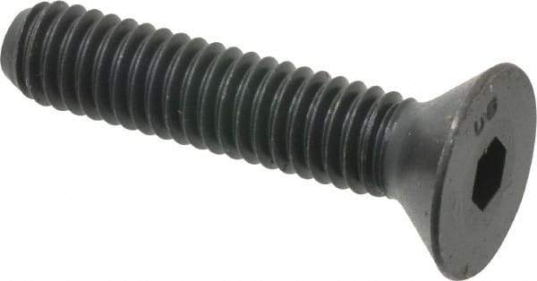 Unbrako - 5/16-18 UNC Hex Socket Drive, 82° Flat Screw - Alloy Steel, Black Oxide Finish, 1-1/2" OAL - Benchmark Tooling