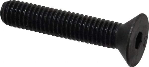 Unbrako - 3/8-16 UNC Hex Socket Drive, 82° Flat Screw - Alloy Steel, Black Oxide Finish, 2" OAL - Benchmark Tooling