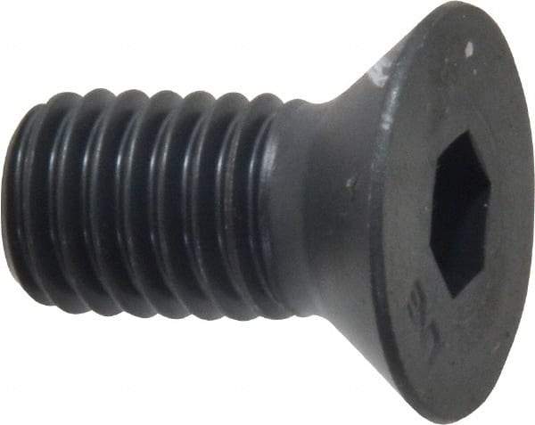 Unbrako - 1/2-13 UNC Hex Socket Drive, 82° Flat Screw - Alloy Steel, Black Oxide Finish, 1" OAL - Benchmark Tooling