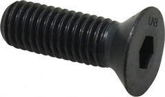 Unbrako - 1/2-13 UNC Hex Socket Drive, 82° Flat Screw - Alloy Steel, Black Oxide Finish, 1-1/2" OAL - Benchmark Tooling