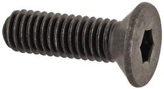 Unbrako - M3x0.50 Metric Coarse Hex Socket Drive, 90 to 92° Flat Screw - Grade 12.9 Alloy Steel, Black Oxide Finish, 10mm OAL - Benchmark Tooling