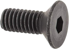 Unbrako - M4x0.70 Metric Coarse Hex Socket Drive, 90 to 92° Flat Screw - Grade 12.9 Alloy Steel, Black Oxide Finish, 10mm OAL - Benchmark Tooling