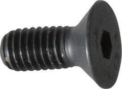 Unbrako - M5x0.80 Metric Coarse Hex Socket Drive, 90 to 92° Flat Screw - Grade 12.9 Alloy Steel, Black Oxide Finish, 12mm OAL - Benchmark Tooling