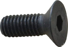 Unbrako - M6x1.00 Metric Coarse Hex Socket Drive, 90 to 92° Flat Screw - Grade 12.9 Alloy Steel, Black Oxide Finish, 16mm OAL - Benchmark Tooling