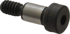Unbrako - 1/4" Shoulder Diam x 3/8" Shoulder Length, #10-24 UNC, Hex Socket Shoulder Screw - 8 Alloy Steel, 0.357 to 3/8" Head Diam - Benchmark Tooling