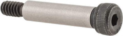 Unbrako - 1/4" Shoulder Diam x 1" Shoulder Length, #10-24 UNC, Hex Socket Shoulder Screw - 8 Alloy Steel, 0.357 to 3/8" Head Diam - Benchmark Tooling