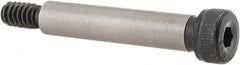 Unbrako - 1/4 x 1-1/4" Shoulder Diam x Length, #10-24, Shoulder Screw - 0.177 to 0.188" Head Height, 0.357 to 0.375" Head Diam, Grade 8 Alloy Steel, 1/8" Hex Socket Drive - Benchmark Tooling