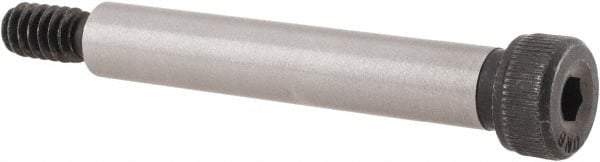 Unbrako - 1/4" Shoulder Diam x 1-1/2" Shoulder Length, #10-24 UNC, Hex Socket Shoulder Screw - 8 Alloy Steel, 0.357 to 3/8" Head Diam - Benchmark Tooling