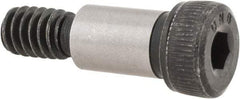 Unbrako - 5/16" Shoulder Diam x 1/2" Shoulder Length, 1/4-20 UNC, Hex Socket Shoulder Screw - 8 Alloy Steel, 0.419 to 0.438" Head Diam - Benchmark Tooling