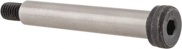 Unbrako - 1/2" Shoulder Diam x 3" Shoulder Length, 3/8-16 UNC, Hex Socket Shoulder Screw - 8 Alloy Steel, 0.729 to 3/4" Head Diam - Benchmark Tooling