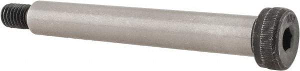 Unbrako - 1/2" Shoulder Diam x 3-1/2" Shoulder Length, 3/8-16 UNC, Hex Socket Shoulder Screw - 8 Alloy Steel, 0.729 to 3/4" Head Diam - Benchmark Tooling