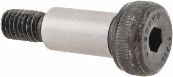 Unbrako - 8mm Shoulder Diam x 16mm Shoulder Length, M6x1 Metric Coarse, Hex Socket Shoulder Screw - 12.9 Alloy Steel, 5.5mm Head Height x 13mm Head Diam - Benchmark Tooling