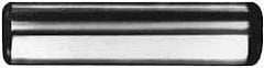 Made in USA - 5mm Diam x 24mm Pin Length Alloy Steel Standard Dowel Pin - Bright Finish, C 47-58 & C 60 (Surface) Hardness, 1 Beveled & 1 Rounded End - Benchmark Tooling