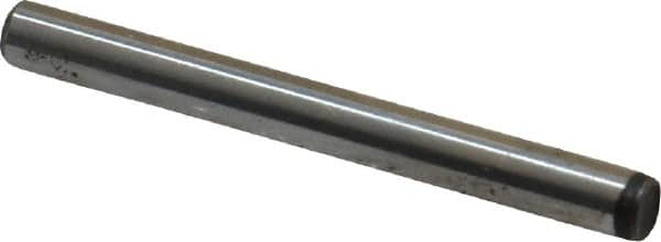 Unbrako - 1/8" Diam x 1-1/4" Pin Length Grade 8 Alloy Steel Oversized Dowel Pin - C 60 (Surface) & C 50-58 Hardness, 1,845 Lb Breaking Strength, 1 Beveled & 1 Rounded End - Benchmark Tooling