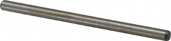 Unbrako - 1/8" Diam x 2" Pin Length Grade 8 Alloy Steel Oversized Dowel Pin - C 60 (Surface) & C 50-58 Hardness, 1,845 Lb Breaking Strength, 1 Beveled & 1 Rounded End - Benchmark Tooling