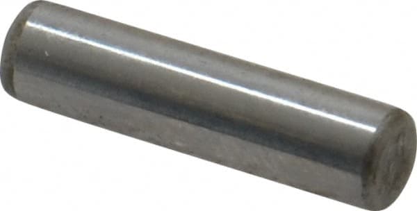 Unbrako - 3/16" Diam x 3/4" Pin Length Grade 8 Alloy Steel Oversized Dowel Pin - C 60 (Surface) & C 50-58 Hardness, 4,140 Lb Breaking Strength, 1 Beveled & 1 Rounded End - Benchmark Tooling