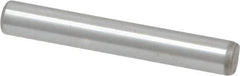 Unbrako - 3/16" Diam x 1-1/4" Pin Length Grade 8 Alloy Steel Oversized Dowel Pin - C 60 (Surface) & C 50-58 Hardness, 4,140 Lb Breaking Strength, 1 Beveled & 1 Rounded End - Benchmark Tooling