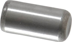 Unbrako - 1/4" Diam x 1/2" Pin Length Grade 8 Alloy Steel Oversized Dowel Pin - C 60 (Surface) & C 50-58 Hardness, 7,370 Lb Breaking Strength, 1 Beveled & 1 Rounded End - Benchmark Tooling