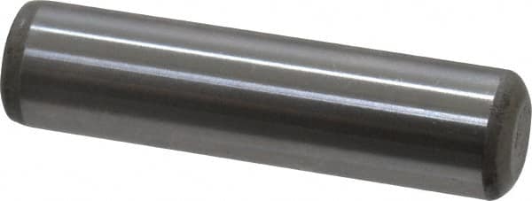 Unbrako - 5/16" Diam x 1-1/4" Pin Length Grade 8 Alloy Steel Oversized Dowel Pin - C 60 (Surface) & C 50-58 Hardness, 11,500 Lb Breaking Strength, 1 Beveled & 1 Rounded End - Benchmark Tooling