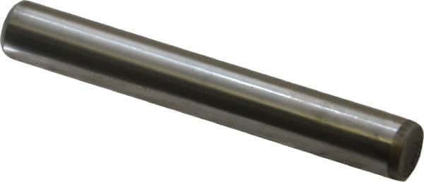 Unbrako - 5/16" Diam x 2-1/4" Pin Length Grade 8 Alloy Steel Oversized Dowel Pin - C 60 (Surface) & C 50-58 Hardness, 11,500 Lb Breaking Strength, 1 Beveled & 1 Rounded End - Benchmark Tooling