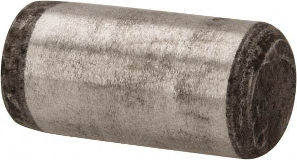 Unbrako - 3/8" Diam x 3/4" Pin Length Grade 8 Alloy Steel Oversized Dowel Pin - C 60 (Surface) & C 50-58 Hardness, 16,580 Lb Breaking Strength, 1 Beveled & 1 Rounded End - Benchmark Tooling