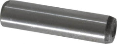 Unbrako - 3/8" Diam x 1-1/2" Pin Length Grade 8 Alloy Steel Oversized Dowel Pin - C 60 (Surface) & C 50-58 Hardness, 16,580 Lb Breaking Strength, 1 Beveled & 1 Rounded End - Benchmark Tooling