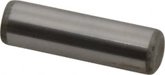 Unbrako - 7/16" Diam x 1-1/2" Pin Length Grade 8 Alloy Steel Oversized Dowel Pin - C 60 (Surface) & C 50-58 Hardness, 22,540 Lb Breaking Strength, 1 Beveled & 1 Rounded End - Benchmark Tooling