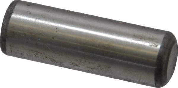 Unbrako - 1/2" Diam x 1-1/2" Pin Length Grade 8 Alloy Steel Oversized Dowel Pin - C 60 (Surface) & C 50-58 Hardness, 29,460 Lb Breaking Strength, 1 Beveled & 1 Rounded End - Benchmark Tooling