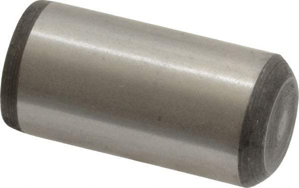 Unbrako - 5/8" Diam x 1-1/4" Pin Length Grade 8 Alloy Steel Oversized Dowel Pin - C 60 (Surface) & C 50-58 Hardness, 46,020 Lb Breaking Strength, 1 Beveled & 1 Rounded End - Benchmark Tooling