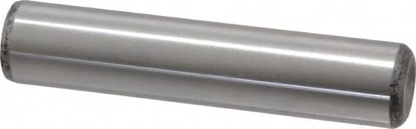 Unbrako - 5/8" Diam x 3" Pin Length Grade 8 Alloy Steel Oversized Dowel Pin - C 60 (Surface) & C 50-58 Hardness, 46,020 Lb Breaking Strength, 1 Beveled & 1 Rounded End - Benchmark Tooling