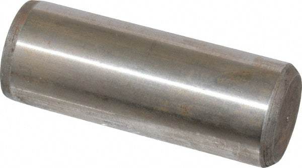 Unbrako - 3/4" Diam x 2" Pin Length Grade 8 Alloy Steel Oversized Dowel Pin - C 60 (Surface) & C 50-58 Hardness, 66,270 Lb Breaking Strength, 1 Beveled & 1 Rounded End - Benchmark Tooling