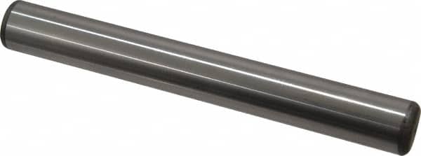 Unbrako - 3/4" Diam x 6" Pin Length Grade 8 Alloy Steel Oversized Dowel Pin - C 60 (Surface) & C 50-58 Hardness, 66,270 Lb Breaking Strength, 1 Beveled & 1 Rounded End - Benchmark Tooling