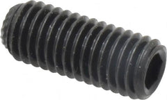 Unbrako - M10, 25mm OAL, Knurled Cup Point Set Screw - Grade 45H Alloy Steel, 5mm Key - Benchmark Tooling