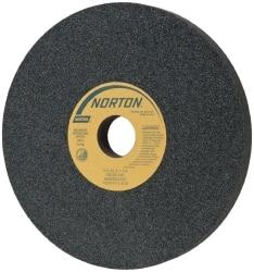 Norton - 8" Diam x 1-1/4" Hole x 3/4" Thick, J Hardness, 60 Grit Surface Grinding Wheel - Silicon Carbide, Type 1, Medium Grade, 3,600 Max RPM, Vitrified Bond, No Recess - Benchmark Tooling