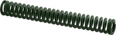 Associated Spring Raymond - 12.5mm Hole Diam, 6.3mm Rod Diam, 3-1/2" Free Length, Green Die Spring - 197.1 N Max Deflection, 36.5mm Max Deflection, Light Duty, Chromium Alloy Steel - Benchmark Tooling